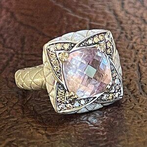 $3950 / NEW / LeVian 14K Kunzite & Chocolate Diamond Ring